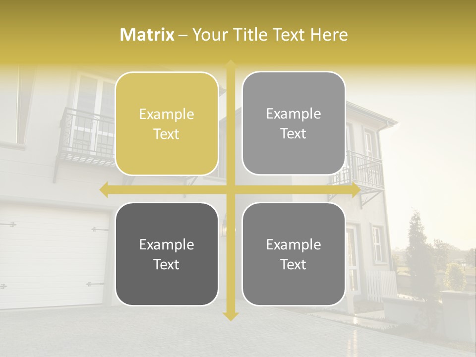 White Structure Entrance PowerPoint Template