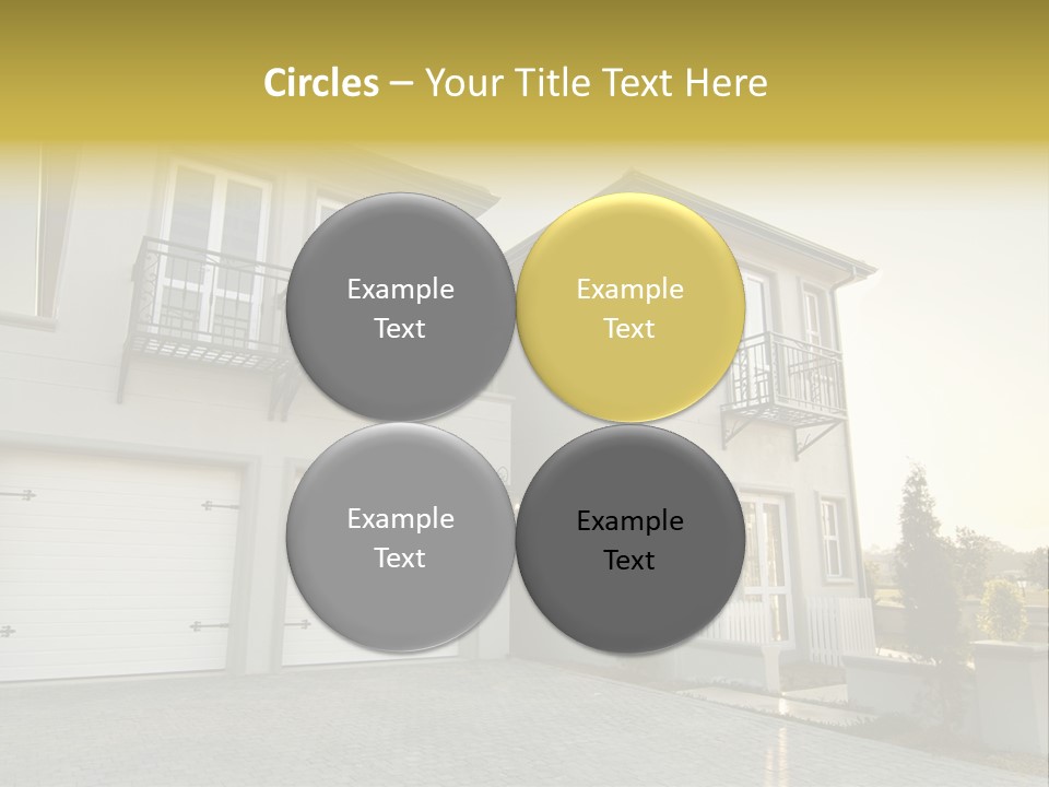 White Structure Entrance PowerPoint Template