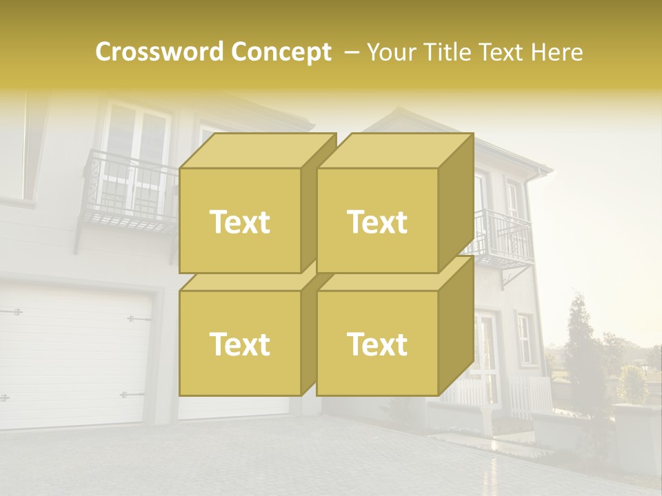 White Structure Entrance PowerPoint Template