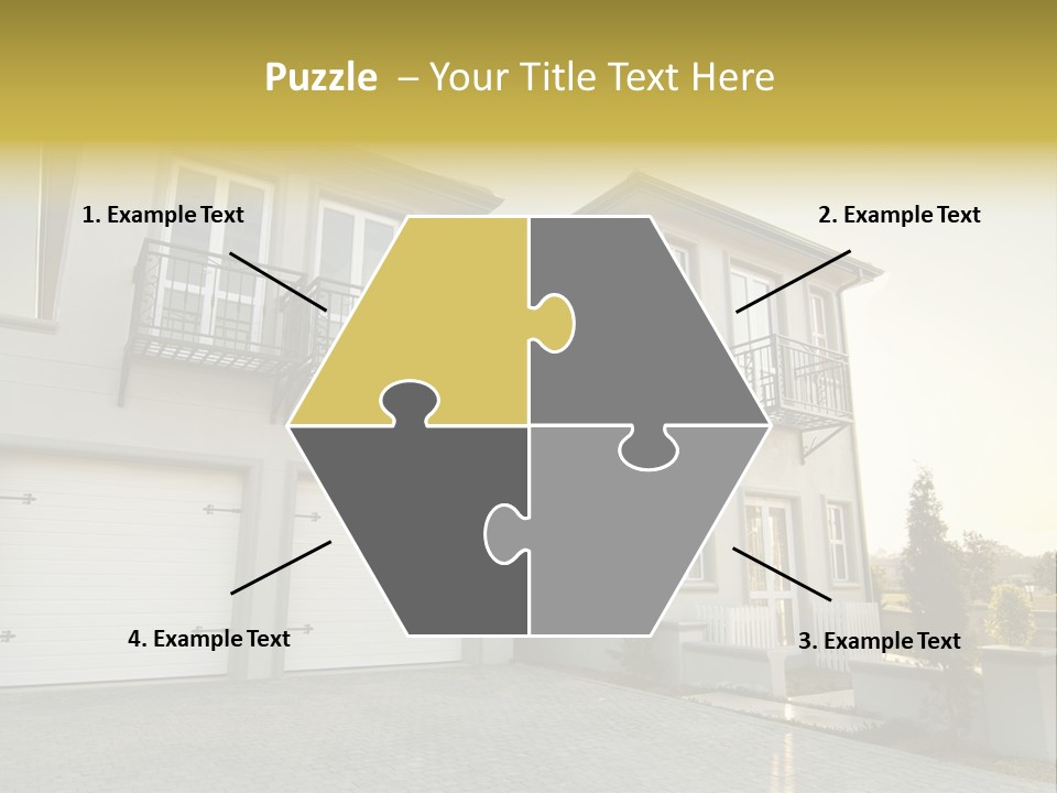 White Structure Entrance PowerPoint Template