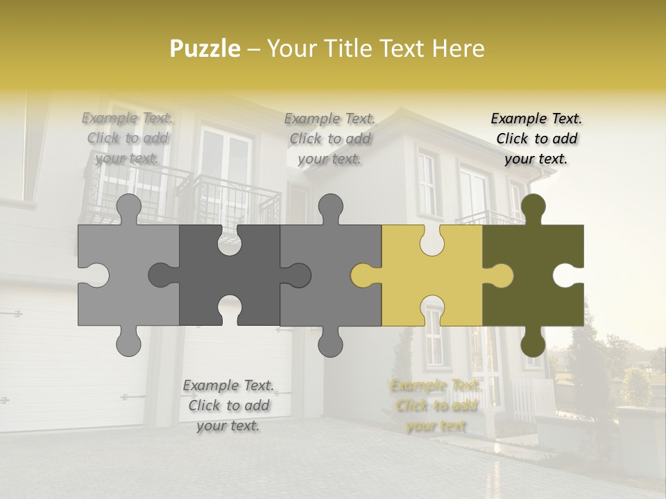 White Structure Entrance PowerPoint Template