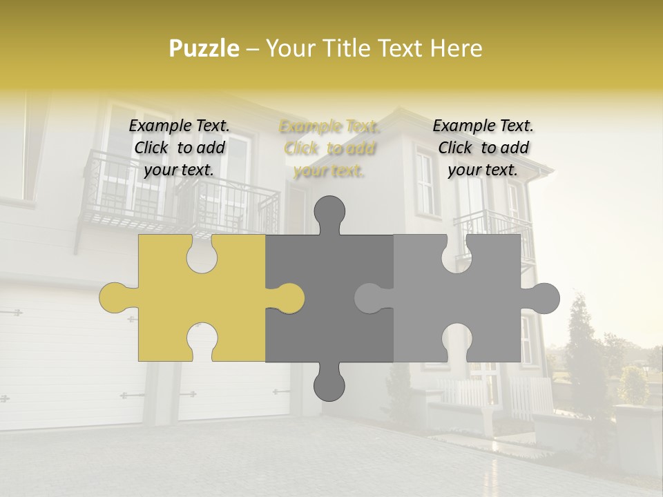 White Structure Entrance PowerPoint Template