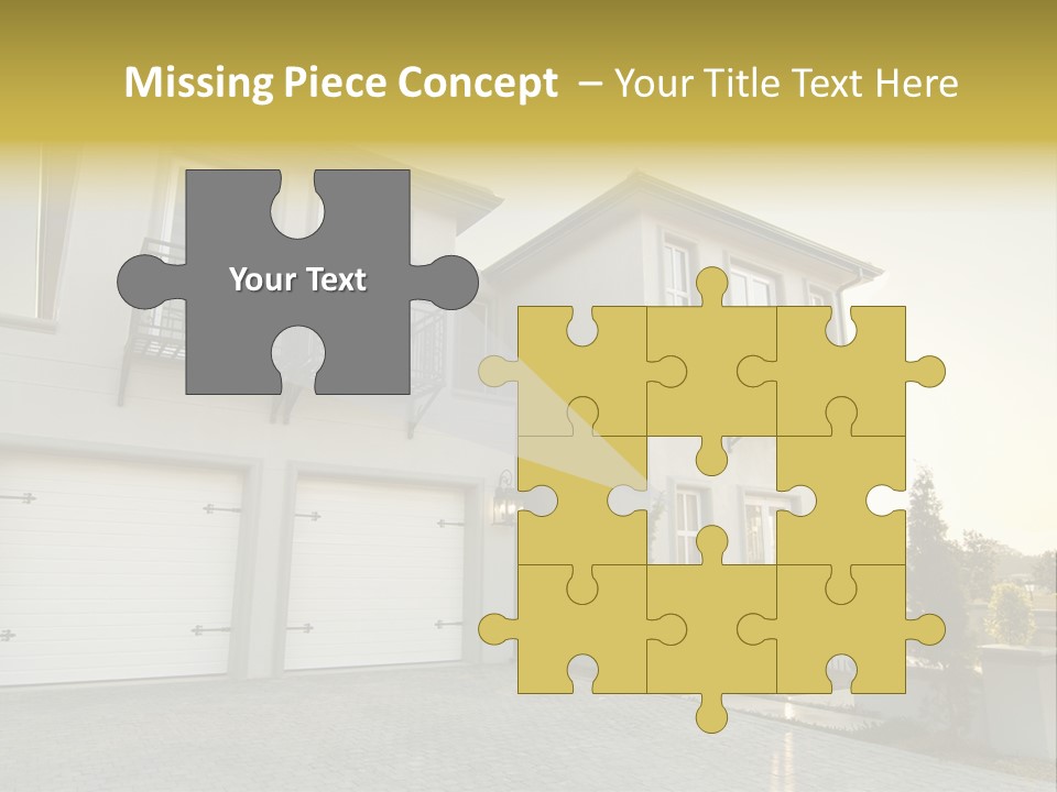 White Structure Entrance PowerPoint Template