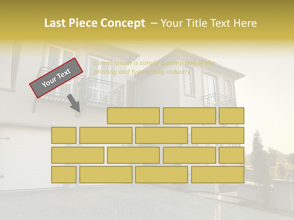 White Structure Entrance PowerPoint Template