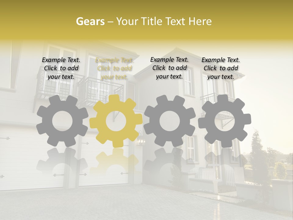 White Structure Entrance PowerPoint Template