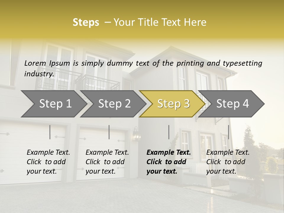 White Structure Entrance PowerPoint Template