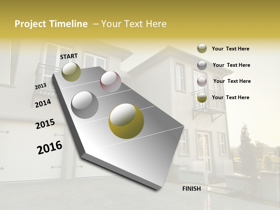 White Structure Entrance PowerPoint Template
