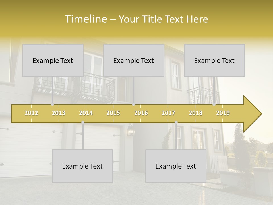 White Structure Entrance PowerPoint Template