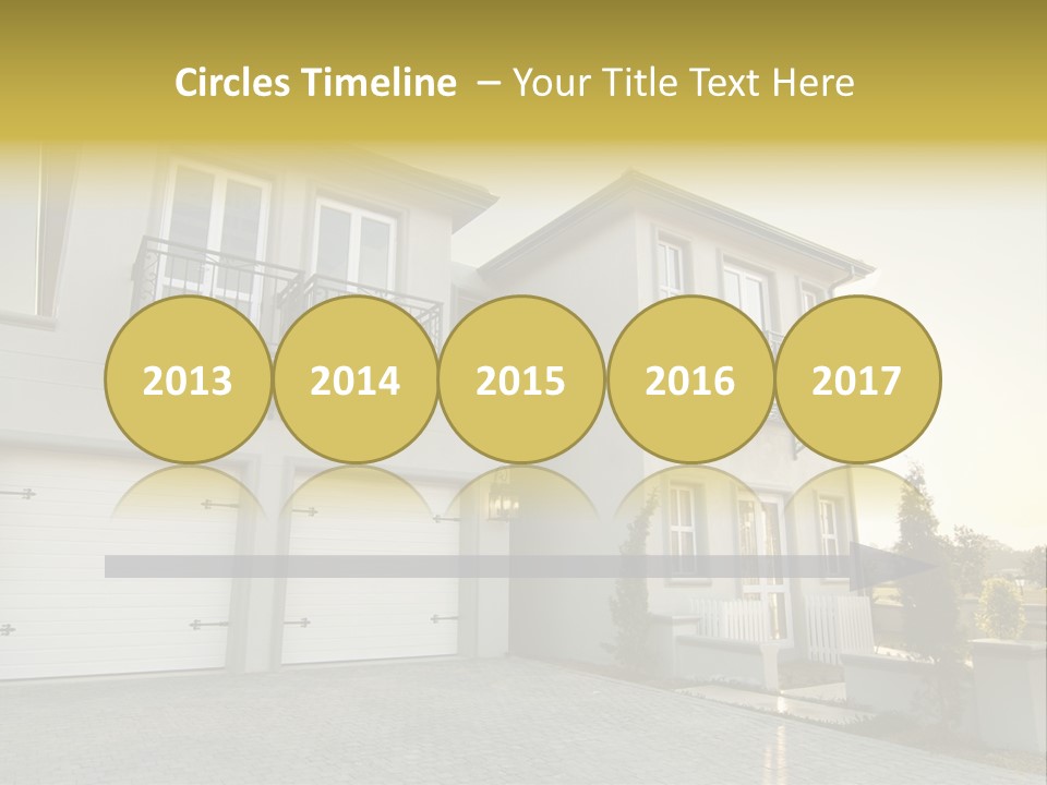 White Structure Entrance PowerPoint Template