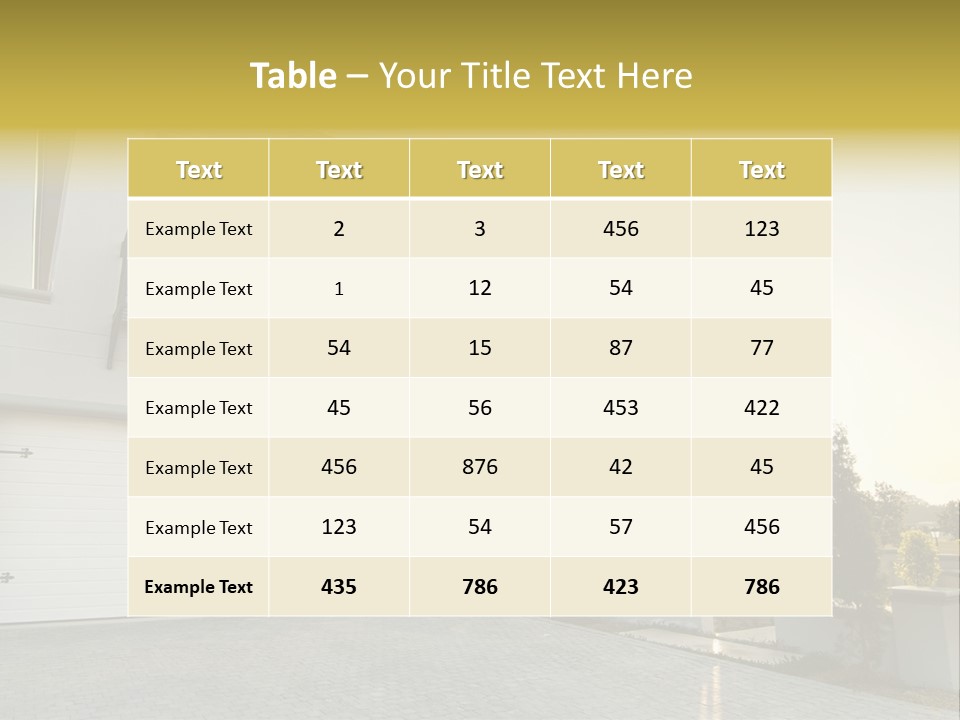 White Structure Entrance PowerPoint Template