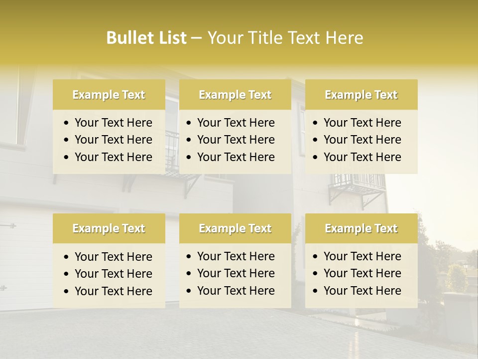 White Structure Entrance PowerPoint Template