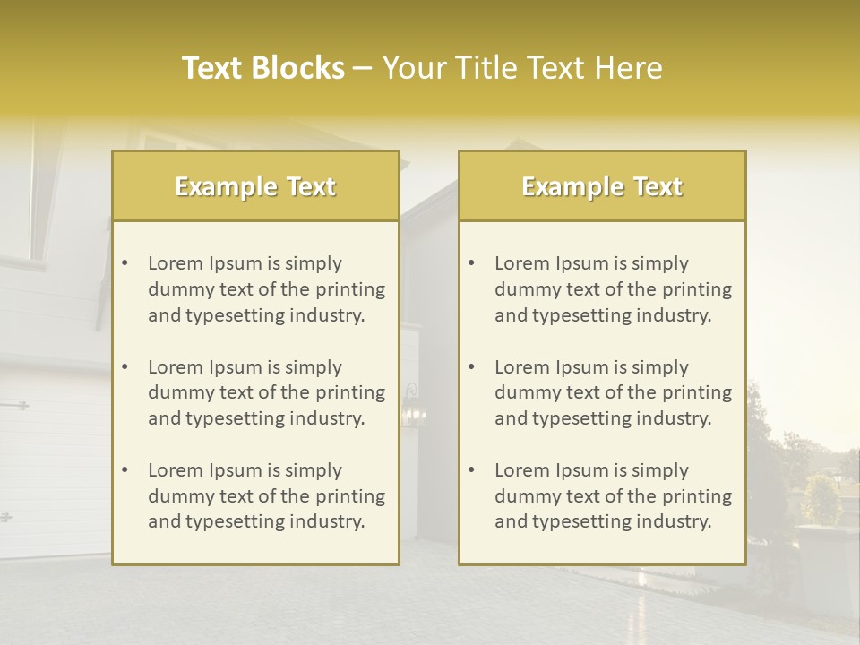White Structure Entrance PowerPoint Template