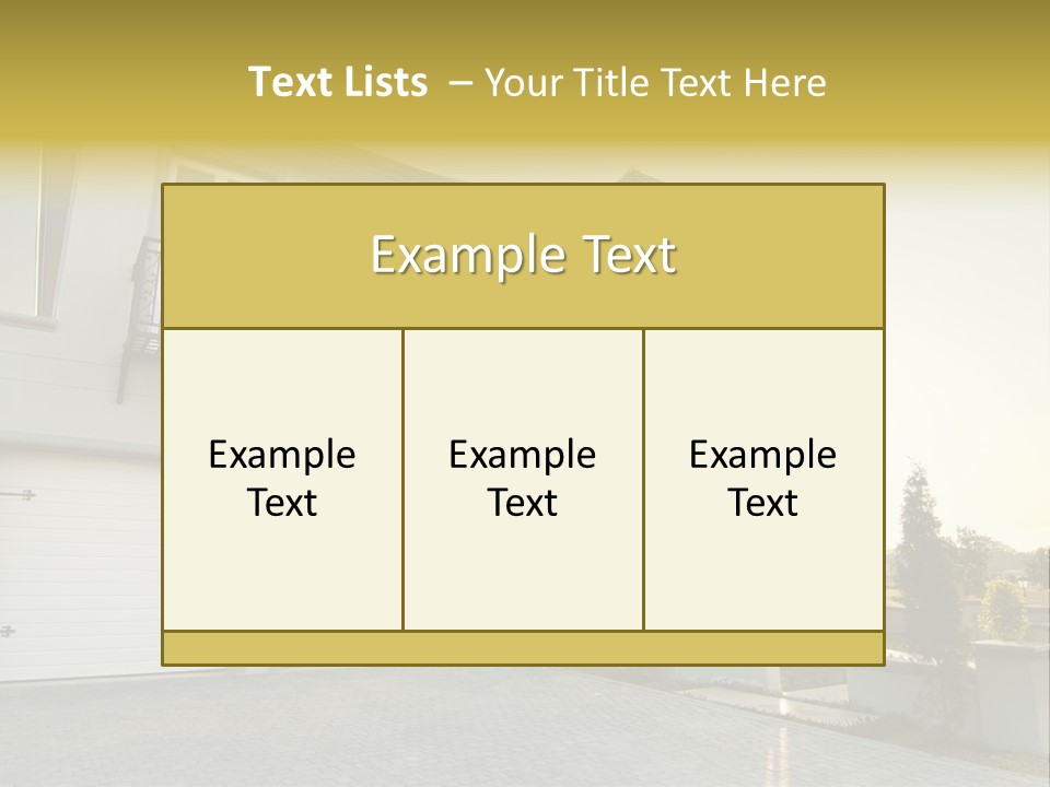 White Structure Entrance PowerPoint Template
