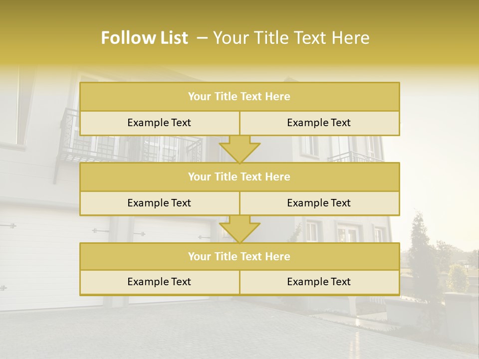 White Structure Entrance PowerPoint Template