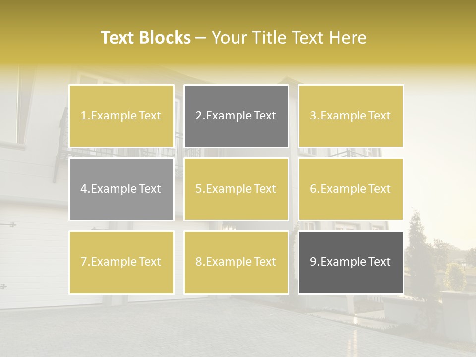 White Structure Entrance PowerPoint Template