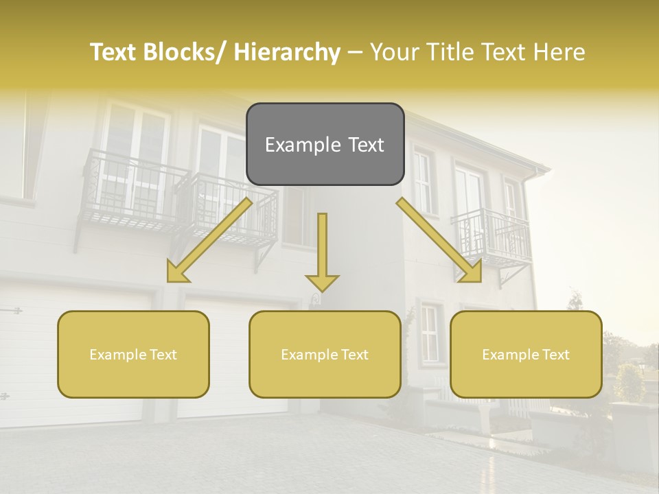 White Structure Entrance PowerPoint Template