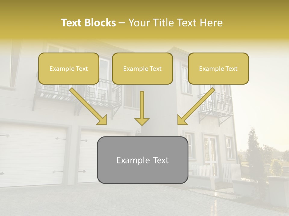 White Structure Entrance PowerPoint Template