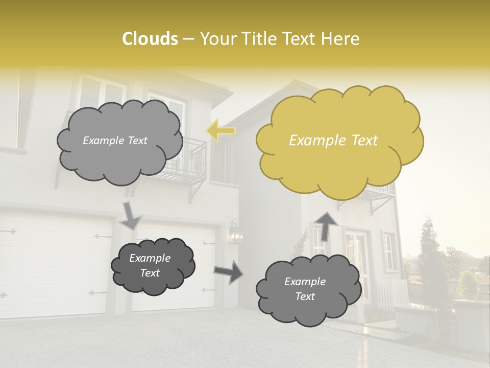 White Structure Entrance PowerPoint Template