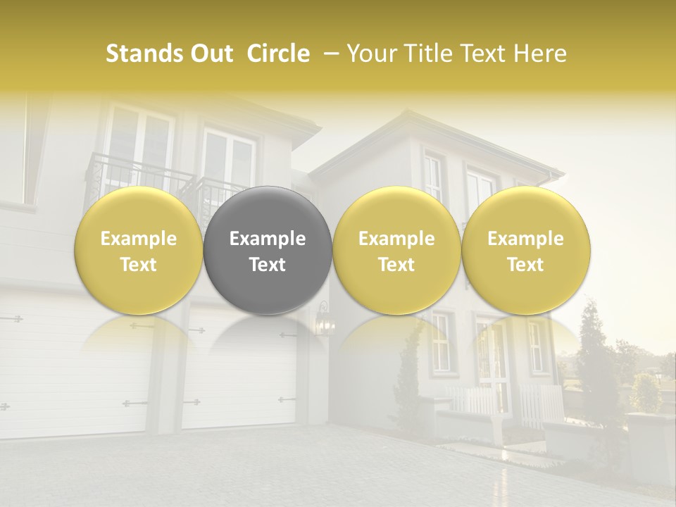White Structure Entrance PowerPoint Template