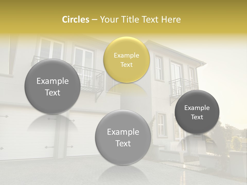 White Structure Entrance PowerPoint Template