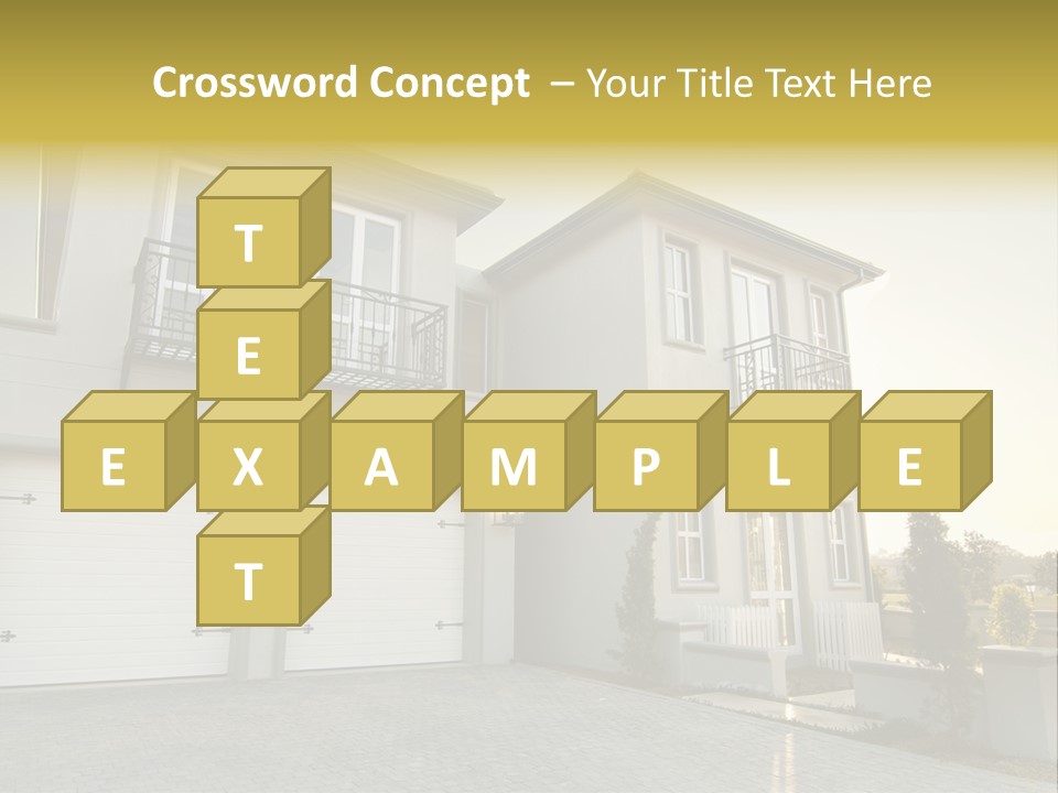 White Structure Entrance PowerPoint Template