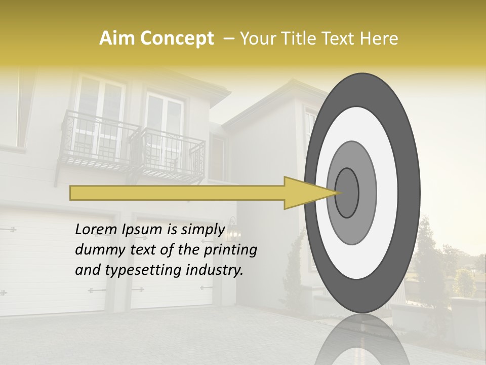 White Structure Entrance PowerPoint Template