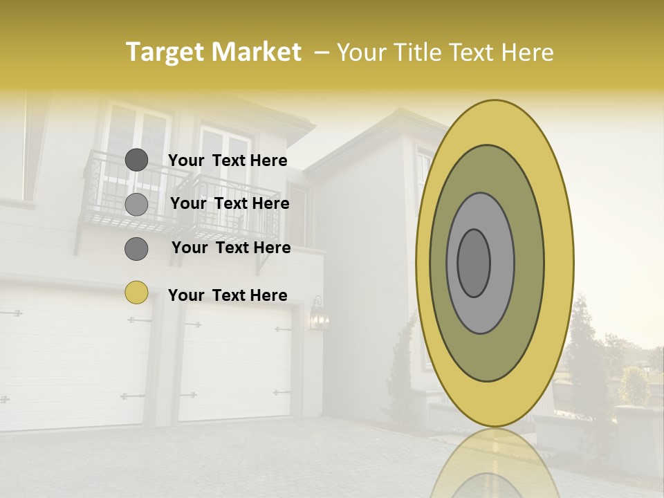 White Structure Entrance PowerPoint Template