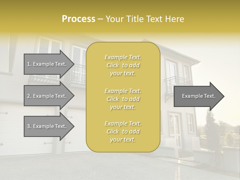 White Structure Entrance PowerPoint Template
