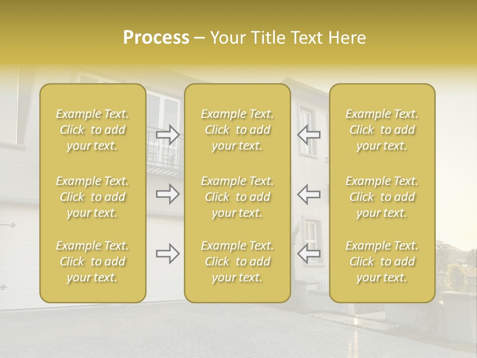 White Structure Entrance PowerPoint Template