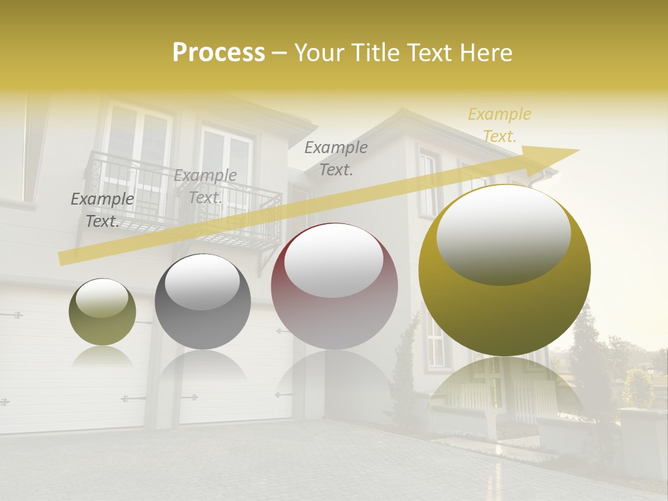 White Structure Entrance PowerPoint Template
