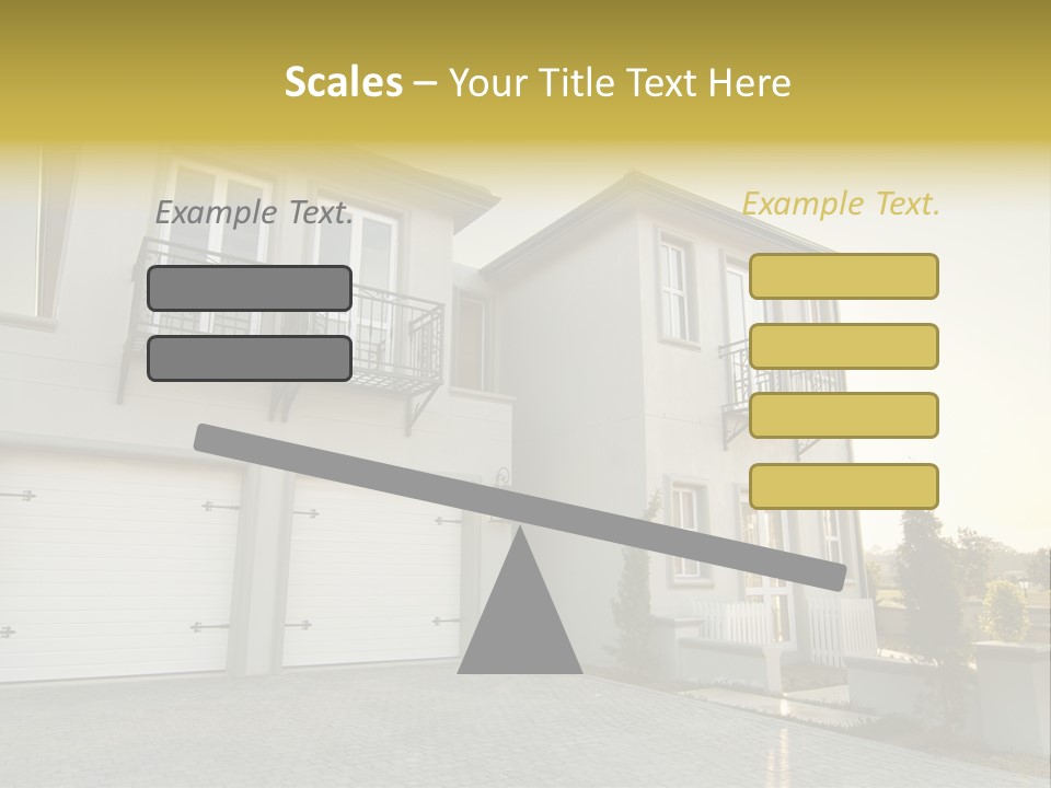White Structure Entrance PowerPoint Template