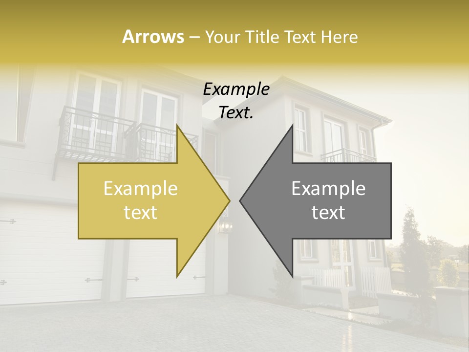 White Structure Entrance PowerPoint Template