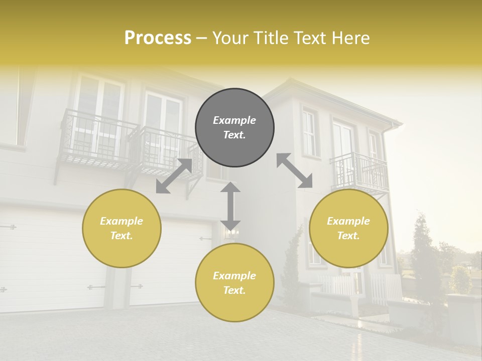 White Structure Entrance PowerPoint Template