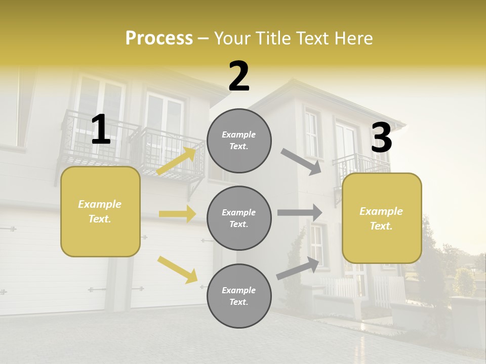 White Structure Entrance PowerPoint Template