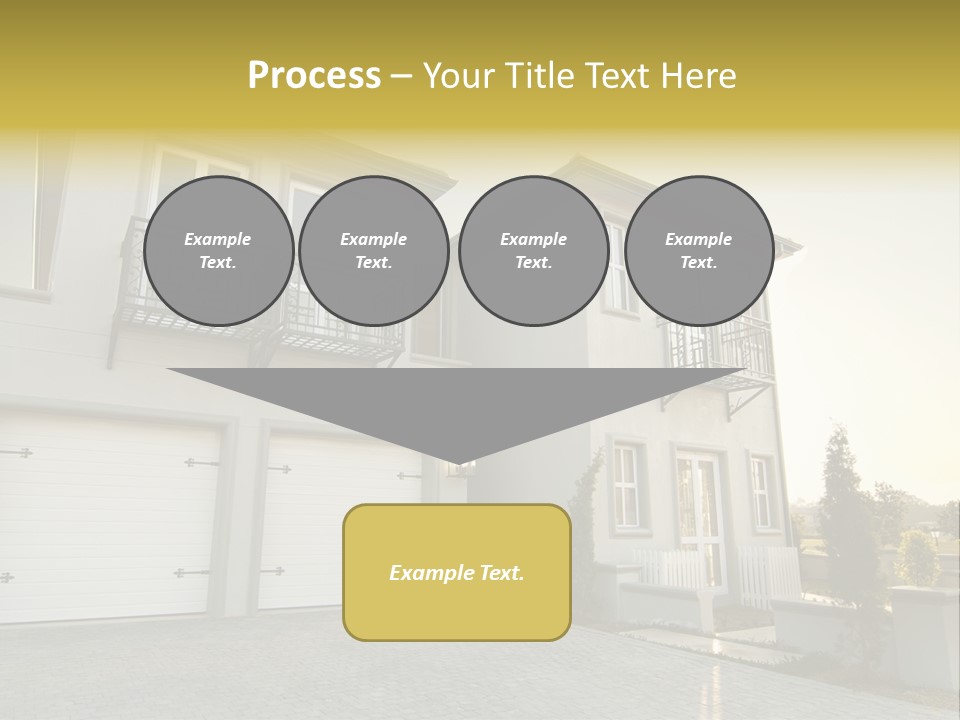 White Structure Entrance PowerPoint Template