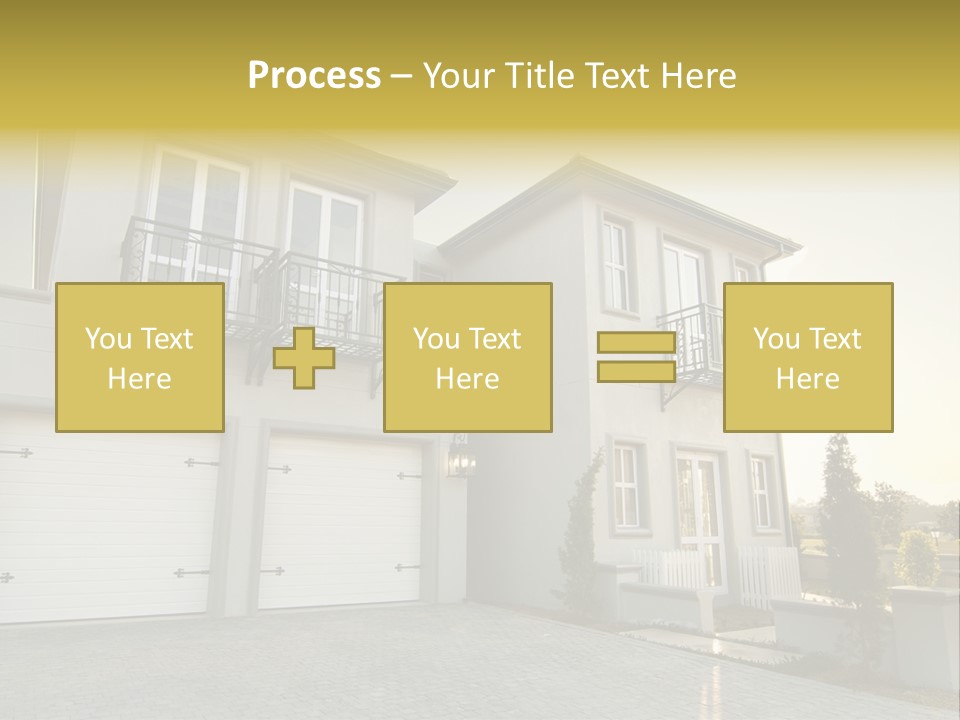 White Structure Entrance PowerPoint Template