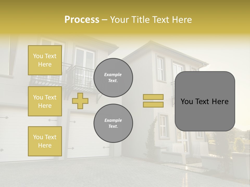 White Structure Entrance PowerPoint Template