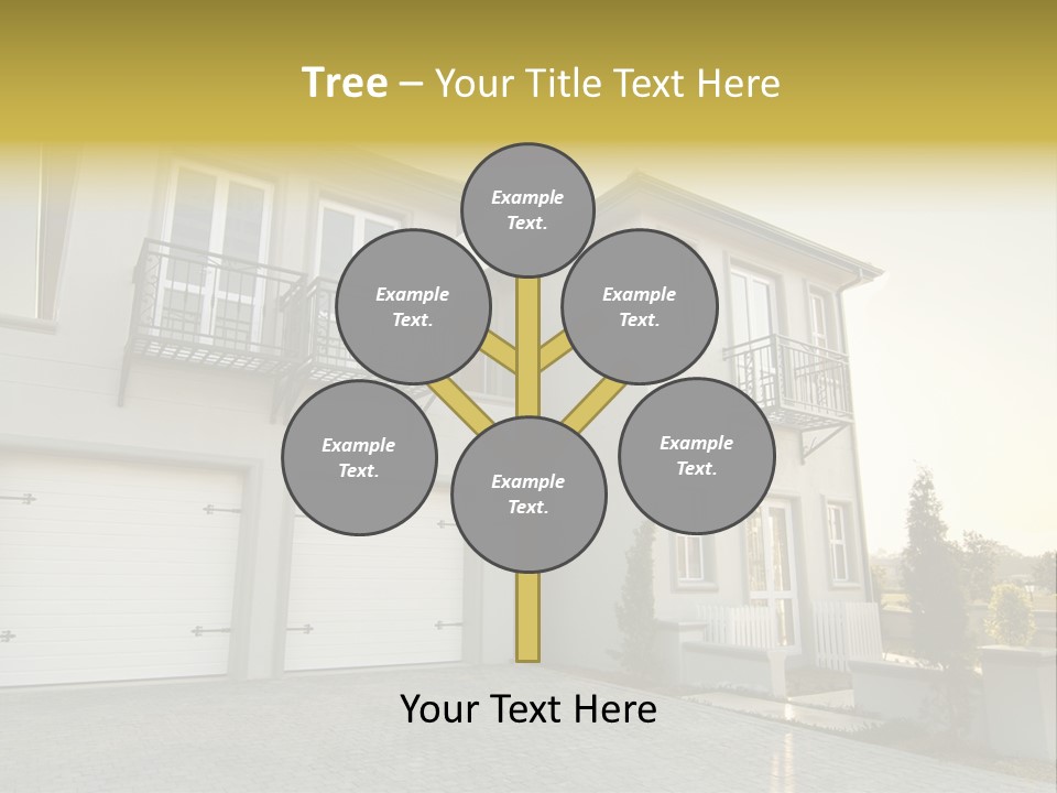White Structure Entrance PowerPoint Template