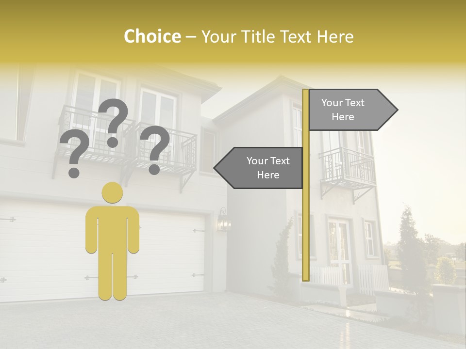 White Structure Entrance PowerPoint Template
