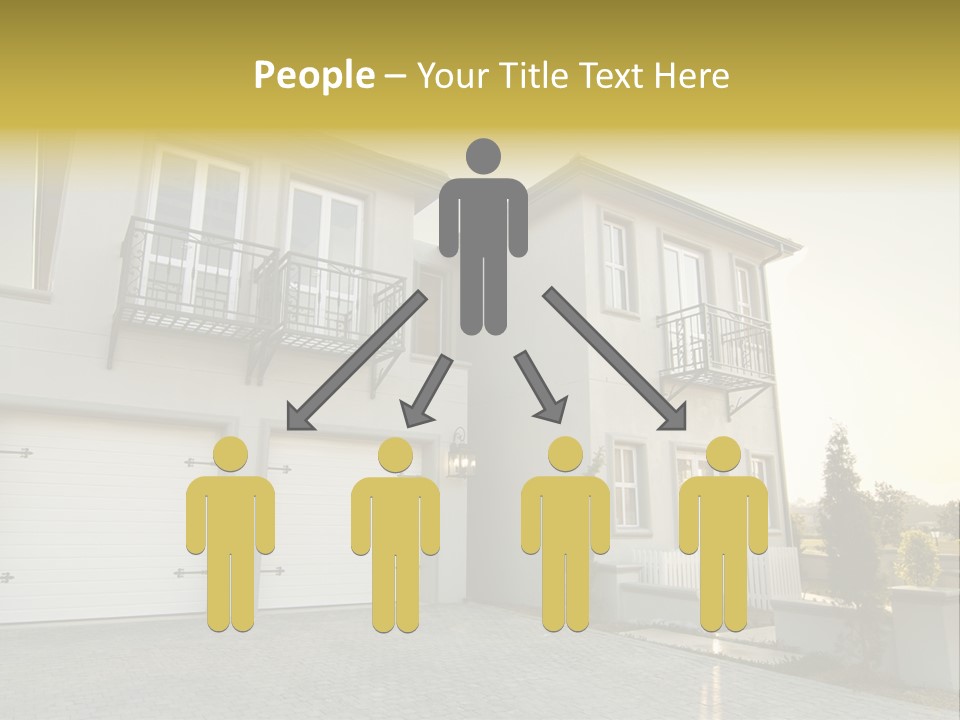 White Structure Entrance PowerPoint Template