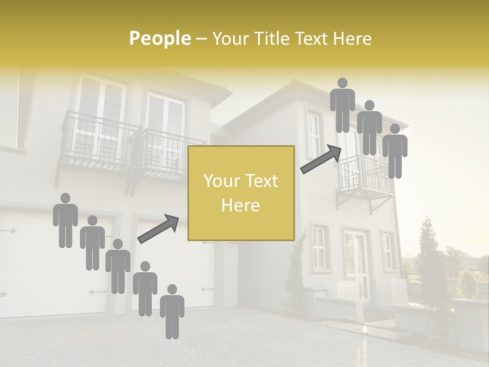 White Structure Entrance PowerPoint Template