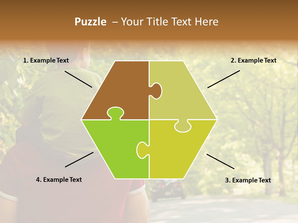 People Backs Little Boy PowerPoint Template