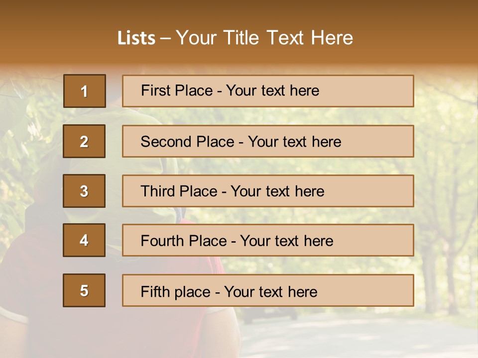 People Backs Little Boy PowerPoint Template