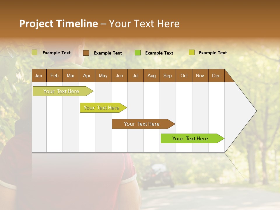 People Backs Little Boy PowerPoint Template