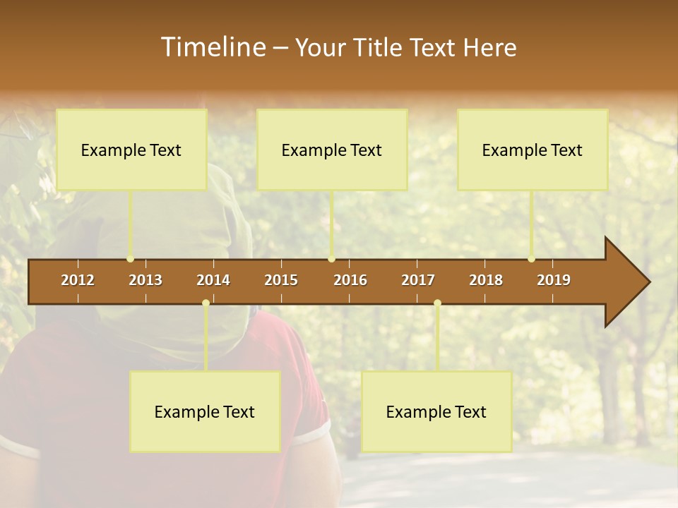 People Backs Little Boy PowerPoint Template