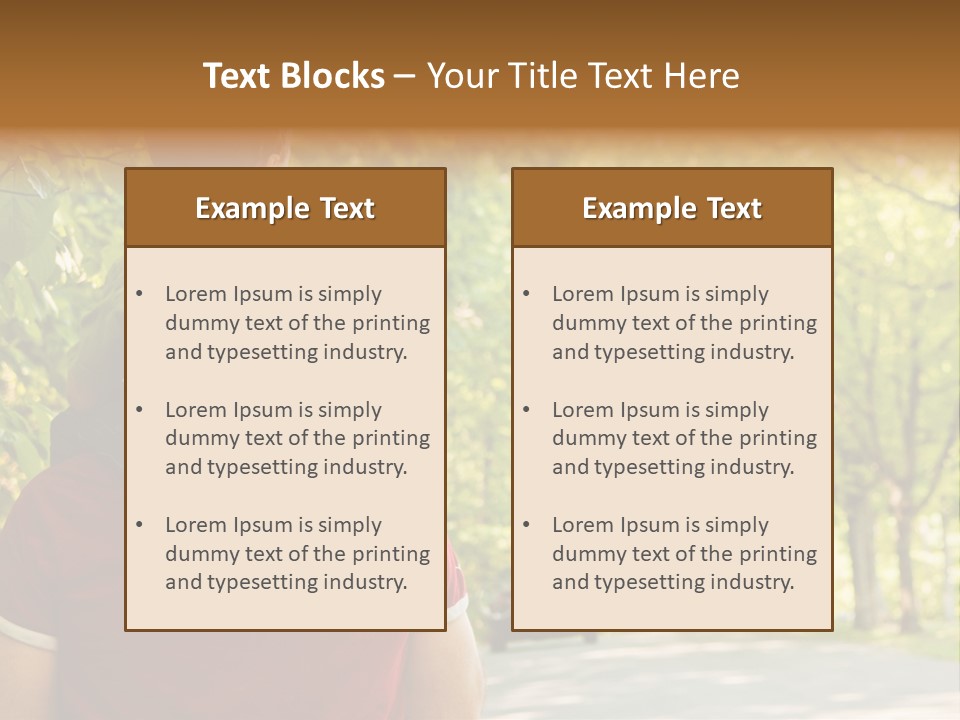 People Backs Little Boy PowerPoint Template