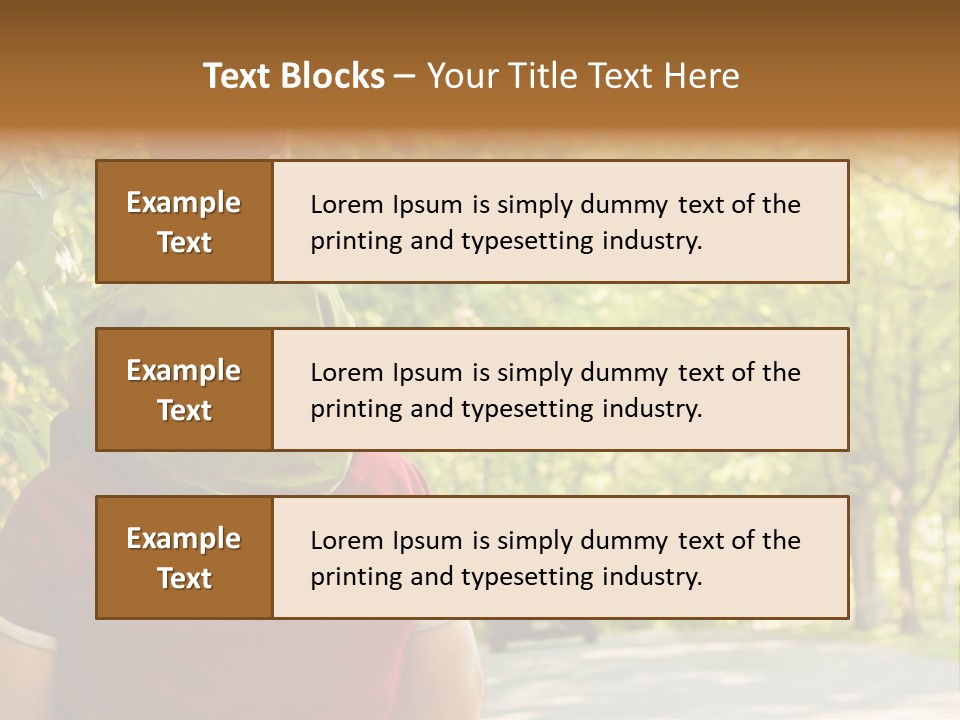 People Backs Little Boy PowerPoint Template