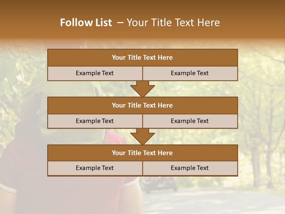 People Backs Little Boy PowerPoint Template