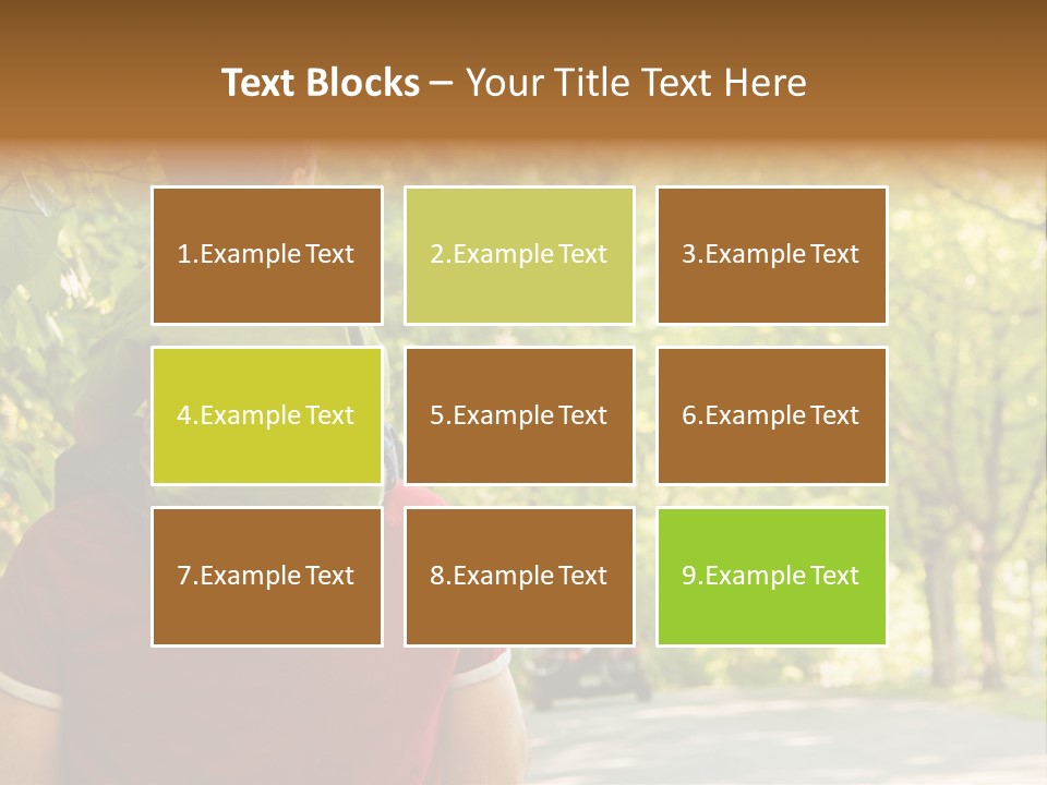 People Backs Little Boy PowerPoint Template