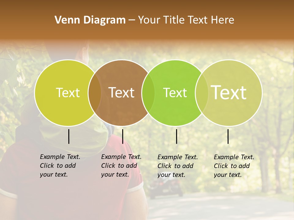 People Backs Little Boy PowerPoint Template